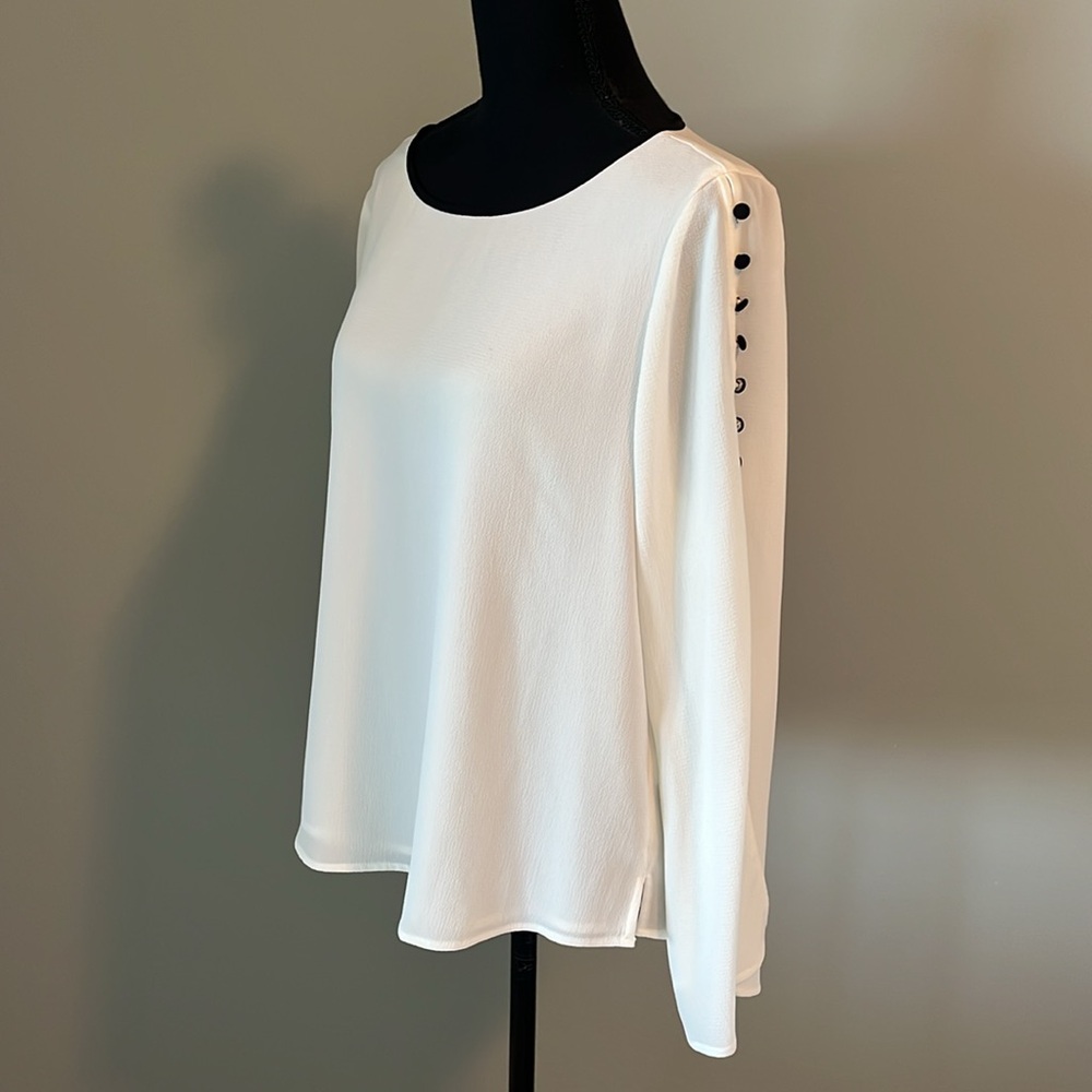 Vince Camaro blouse with button detail.